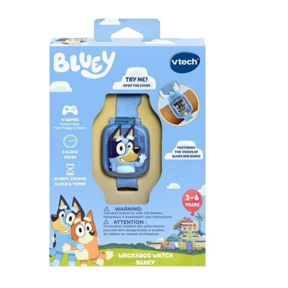 VTech Bluey Wackadoo Watch - Bluey - English Version - Picture 1 of 6
